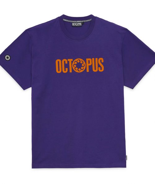 OCTOPUS OUTLINE LOGO TEE purple
