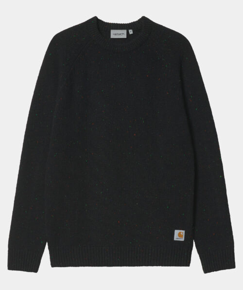CARHARTT WIP ANGLISTIC SWEATER speckled black